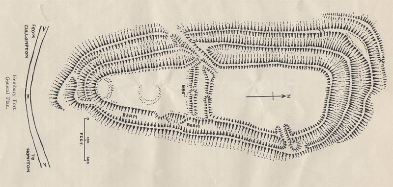 Hembury site plan view