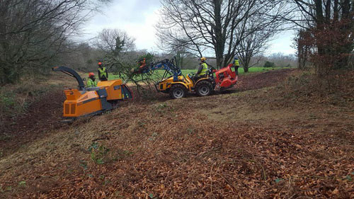Hembury Fort HLS winter works 2015/16 by Hartwood Treeworks